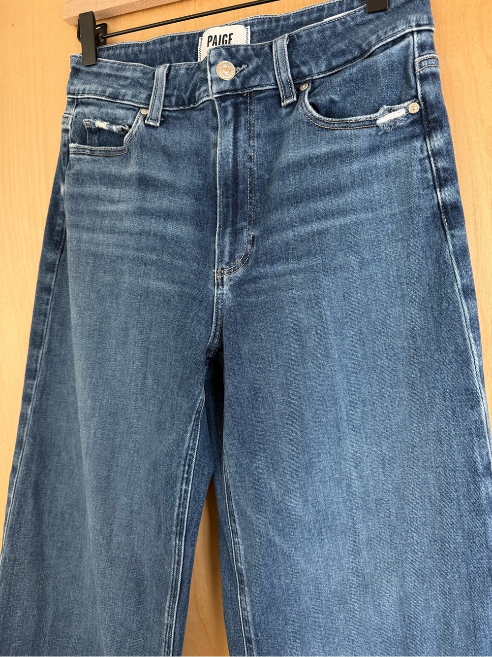 Paige Anessa 31" Wide Leg Jean Dresden - Picture 3 of 7